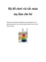 Bộ đồ chơi vải sắc màu mẹ làm cho bé docx