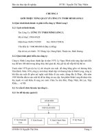 BÁO CÁO THỰC TẬP VỀ KẾT QUẢ KINH DOANH CÔNG TY TNHH MINH LONG I docx