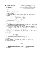 ĐỀ THI CHÍNH THỨC MÔN TOÁN NĂM 2004