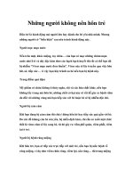 Những người không nên hôn trẻ pdf