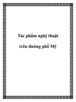 Tác phẩm nghệ thuật trên đường phố Mỹ ppt