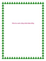 Món ăn, nước uống chữa khàn tiếng. ppt