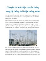 Chuyển từ lưới điện truyền thống sang hệ thống lưới điện thông minh potx