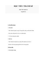 ĐỌC TIỂU THANH KÍ(Độc Tiểu Thanh kí) pdf