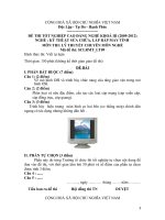 đáp án + đề thi lí thuyết tốt nghiệp khóa 3 - kỹ thuật sửa chữa lắp ráp máy tính - mã đề thi sclrmt - lt (9)