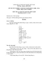 đề thi lí thuyết tốt nghiệp khóa 2 - điện công nghiệp - mã đề thi mã đề thi dcn - lt (20)