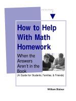 How to Help With Math Homework - When the Answers Aren’t in the Book (A Guide for Students, Families, & Friends) pot