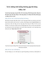 Xử lý những tình huống thường gặp khi dùng Office 365 docx
