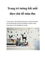 Trang trí tường bắt mắt theo chủ đề mùa thu pdf
