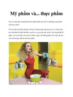 Mỹ phẩm và... thực phẩm pptx