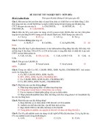 Đề Thi Thử Đại Học Hóa 2013 - Phần 4 - Đề 6 ppt