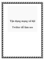 Tận dụng mạng xã hội Twiiter để làm seo doc