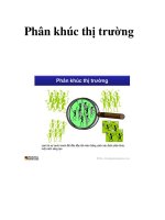 cách phân khúc thị trường