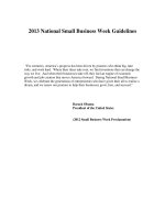 2013 National Small Business Week Guidelines -(2012 Small Business Week Proclamation) pdf