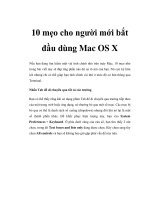 10 mẹo cho người mới bắt đầu dùng Mac OS X pot