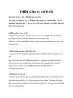 5 điều kiêng kỵ khi bị sốt pot