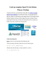 Cách tạo template OpenVZ trên Debian Wheezy (Testing) pptx