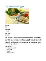 Thịt heo luộc hoàng gia doc