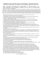 Đề kiểm tra môn sinh học quốc tế - Ngôn ngữ tiếng anh ( Đề 6 )