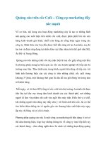 Quảng cáo trên cốc Café – Công cụ marketing đầy sức mạnh docx