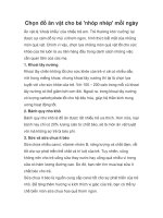 Chọn đồ ăn vặt cho bé ''''nhóp nhép'''' mỗi ngày pdf