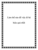 Làm thế nào để việc đi bộ hiệu quả nhất pptx