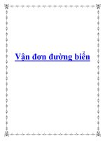 Vận đơn đường biển doc