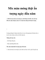 Mix màu móng thật ấn tượng ngày đầu năm ppt