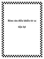 Rèm cửa điều khiển từ xa tiện lợi doc