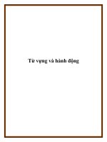 Từ vựng và hành động docx