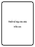 Thiết kế đẹp cho nhà trần cao doc