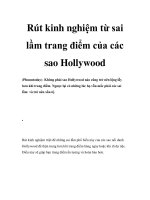 Rút kinh nghiệm từ sai lầm trang điểm của các sao Hollywood pot
