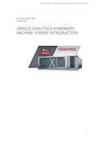 ORACLE EXALYTICS IN-MEMORY MACHINE: A BRIEF INTRODUCTION docx