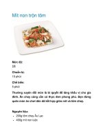 Mít non trộn tôm pot