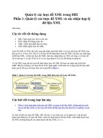 Quản lý các lược đồ XML trong DB2 Phần 1: Quản lý các lược đồ XML và xác nhận hợp lệ dữ liệu XML docx