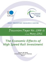 The Economic Effects of High Speed Rail Investment pot