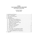 NUPOS: A part of speech tag set for written English from Chaucer to the present ppt