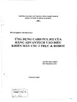 Luận văn: Ứng dụng CARD PLC 832 của hãng ADVANTECH vào điều khiển máy CNC 3 trục và ROBOT potx