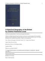 A Historical Geography of the British Colonies Vol. V docx
