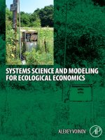 Systems Science and Modeling for Ecological Economics pptx
