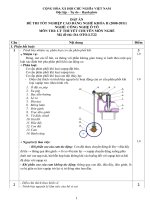 đáp án đề thi lý thuyết khóa 2 - công nghệ ôtô - mã đề thi oto - lt (22)