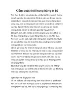 Kiểm soát thói hung hăng ở bé ppt