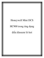 Honeywell Mini DCS HC900 trong ứng dụng điều khoeenr lò hơi doc