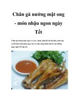 Chân gà nướng mật ong - món nhậu ngon ngày Tết potx