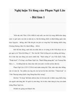 Nghị luận Tỏ lòng của Phạm Ngũ Lão - Bài làm 1 docx