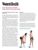 The Women’s Health Fast-Track Tone-Up Plan potx