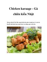 Chicken karaage - Gà chiên kiểu Nhật pot