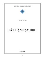 lý luận dạy học