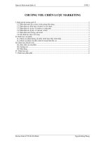 CHIẾN lược MARKETING của CÔNG TY đa QUốC GIA