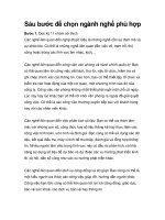 Sáu bước để chọn ngành nghề phù hợp docx